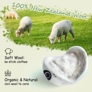 Bolas de Secadora de Lana 100% Orgánica de Nueva Zelanda - Removedor de Pelusas y Pelo de Mascotas Reutilizable, Reduce el Tiempo de Secado, Paquete de 3+, Compatible con <span class=keywords><strong>Lavadora</strong></span> - Product Image 5