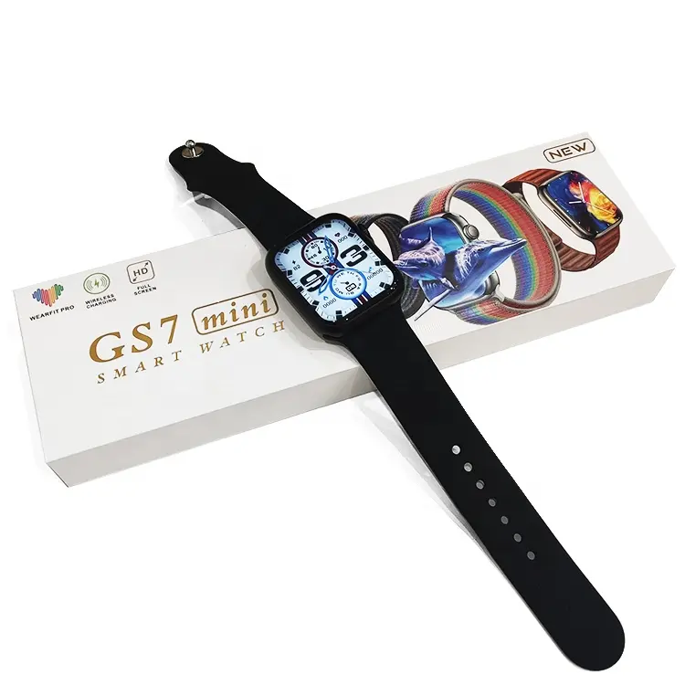 GS7mini Smartwatch Series 7 HD Full Screen IP68 Waterproof Wearfit Pro App GS7 Mini Smart Watch