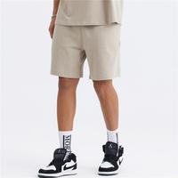 Shorts en molleton de coton avec cordon de serrage, longueur genou, unisexe, sport et décontracté, poids lourd, avec logo personnalisé, vente en gros
