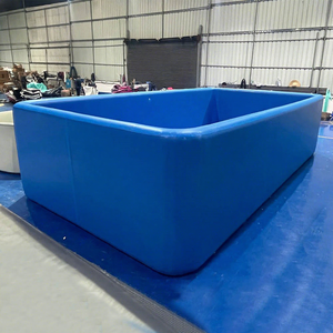 Guangzhou Barry comercial al aire libre suelo Pvc automático inflable piscina gota puntada tela seguridad Malla tela piscina - Product Image 1