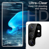 Yanchentian 5 1 9D Clair 9D Protection d'écran en verre trempé Kit de protection d'écran pour téléphone portable Étui de téléphone robuste pour Samsung S24 S25 Ultra
