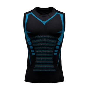 Chaleco Deportivo sin Mangas para Hombre, Cuello Redondo, Transpirable, Tejido, con Estampado por Sublimación, Ropa de Verano - Product Image 1