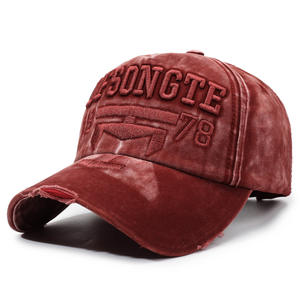 Offre Spéciale Vintage lavé en détresse coton papa casquette en gros en plein air casquette de Baseball réglable Polo camionneur unisexe Style chapeaux - Product Image 3