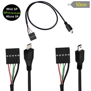 Customized Mini 5P Micro 5P Spacing 2.54-2X5P 9-Hole 9-Female USB Terminal Cable <strong>Wires</strong> Cable Assemblies - Product Image 2