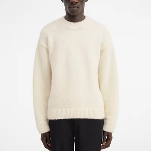 <span class=keywords><strong>Pull</strong></span>-Over Homme <span class=keywords><strong>en</strong></span> <span class=keywords><strong>Laine</strong></span> <span class=keywords><strong>Alpaga</strong></span> Tricoté Brossé Luxe Jacquard Contrastant Lettré, Conception Personnalisée pour Fabricant de Mailles - Product Image 3