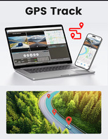 Caméra de tableau de bord 4G 3 pouces 2K/1440P avec WiFi, GPS, double caméra DVR pour voiture, visualisation en direct, suivi à distance, diffusion vidéo en direct