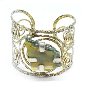 2025 turquie Bronze laiton 20mm paon Style coréen noël gravé plaqué or Bracelet Bracelet dubaï bracelets manchette bijoux - Product Image 1