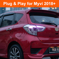 Feux arrière Myvi 2018+ améliorés, style OEM, RGB, Plug-and-Play, paire de feux arrière, accessoires automobiles