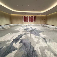 Tapis commerciaux de sol au design personnalisé moderne Tapis Axminster beige et or super doux pour salle de bal, banquet et salle