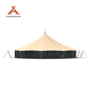 Tenda Glamping Safari di Lusso Kawagebo Kamp (KK) 75' <span class=keywords><strong>X</strong></span> 75' in Tela PVDF per Resort, Hotel e Fiere - Product Image 3