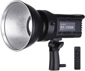 LED Video Light Studio Portrait Lamp 150W Daylight Brightness Dimmable Bowens Mount with USB Port with remote control