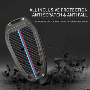 Pour <span class=keywords><strong>Peugeot</strong></span> fibre de carbone voiture clé à distance couverture coque étui Fob approvisionnement fournisseur doré en alliage de Zinc clé de voiture couverture - Product Image 4