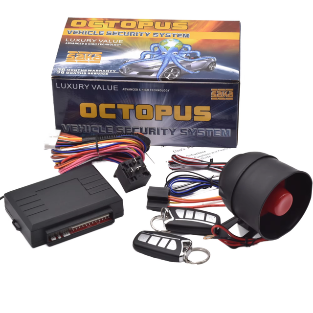 NTO Universal Car Auto Burglar Alarm Vehicle Security System Programmable Anti-Theft System with Siren and Wiring Harness