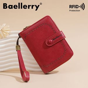 กระเป๋าสตางค์ขนาดเล็กสำหรับผู้หญิงแบรนด์ Baelerry พร้อมสายคล้องข้อมือ ป้องกัน RFID สีพื้น ขนาด 5 นิ้ว สำหรับใช้ในชีวิตประจำวัน - Product Image 2