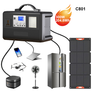 Estación de Energía Eléctrica Portátil Solar de Respaldo de Emergencia con Batería LiFePo4 de 300W 204.8Wh, Gran Venta - Product Image 6