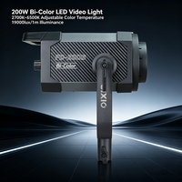 Lumière vidéo LED COB 500W avec contrôle sans fil par application, bicolore 2700K-6500K, IRC≥97, gradation progressive pour studio et diffusion en direct