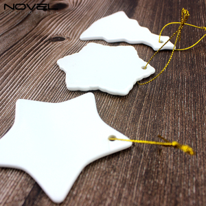 Tự Làm Tùy Chỉnh Trống Gốm Đồ Trang Trí Giáng Sinh Thăng Hoa Giáng Sinh Trang Trí Cây Treo Mặt Dây Chuyền Santa Trang Trí - Product Image 5