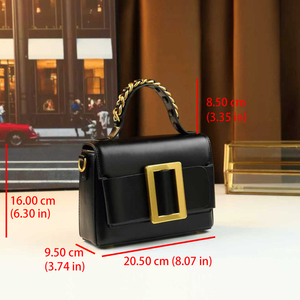 <span class=keywords><strong>Sac</strong></span> à <span class=keywords><strong>main</strong></span> polyvalent pour <span class=keywords><strong>femme</strong></span>, version coréenne, avec boucle de ceinture de couleur unie et <span class=keywords><strong>petit</strong></span> <span class=keywords><strong>sac</strong></span> carré tendance - Product Image 3