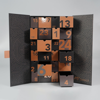 Boîte de calendrier de l'avent en chocolat aveugle Ramadan Caja De Calendario De Adviento Avent Boîte d'emballage de calendrier de Noël