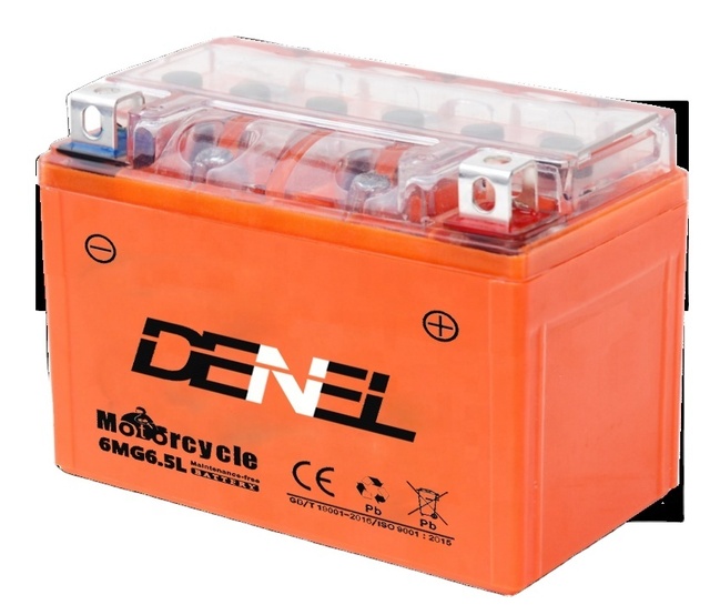 Factory Direct Manufacture 12N6.5L Motorcycle Battery AGM Motorcycle Full Power Battery Rechargeable Battery