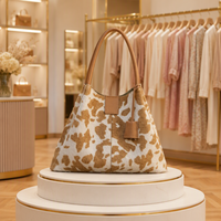 Sac fourre-tout en daim style léopard, sac hobo en cuir personnalisé, nouvelle arrivée, sac fourre-tout en cuir de créateur pour femme