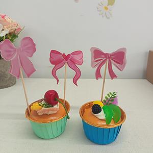 Ensemble de vaisselle jetable DAMAI sur le thème du nœud rose pour fête d'anniversaire, assiettes, gobelets, serviettes, fournitures de fête pour filles - Product Image 6