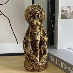 Figurines personnalisées, statue de la déesse nordique Freya, figurines en résine, sculpture d'autel Pegan, <span class=keywords><strong>dieu</strong></span> <span class=keywords><strong>viking</strong></span>, décoration de la maison, cadeaux - Product Image 5