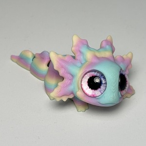 Juguete de Salamandra Bebé Impreso en 3D, Miniatura de Plástico, Artículo de Regalo con Ojos Simulados y Articulaciones Móviles - Product Image 5