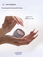 Gel crème de construction Taya Builder Gel sans HEMA ni TPO, teinté nude, pour nail art, dissolvable à l'acétone