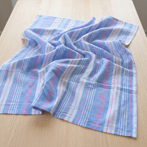 Handloom Woven Organic Khadi Cotton Fabric Medium Weight 105 GSM Handmade Stripes Breathable Quick-Dry Eco-Friendly <b>for</b> Apparel - Product Image 1