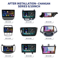 Cadre autoradio Android Meihua pour CHANGAN STAR 3 2015 9 pouces, kit de cadre de navigation automobile avec faisceau de câblage