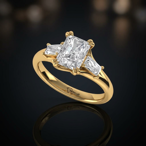 แหวนเพชรทรงรัศมีเจียระไนแบบใหม่ ผลิตในห้องปฏิบัติการ เงินแท้ 925 ทอง 9K 14K 18K เครื่องประดับสำหรับผู้หญิง แหวนหมั้นและแหวนแต่งงาน - Product Image 3