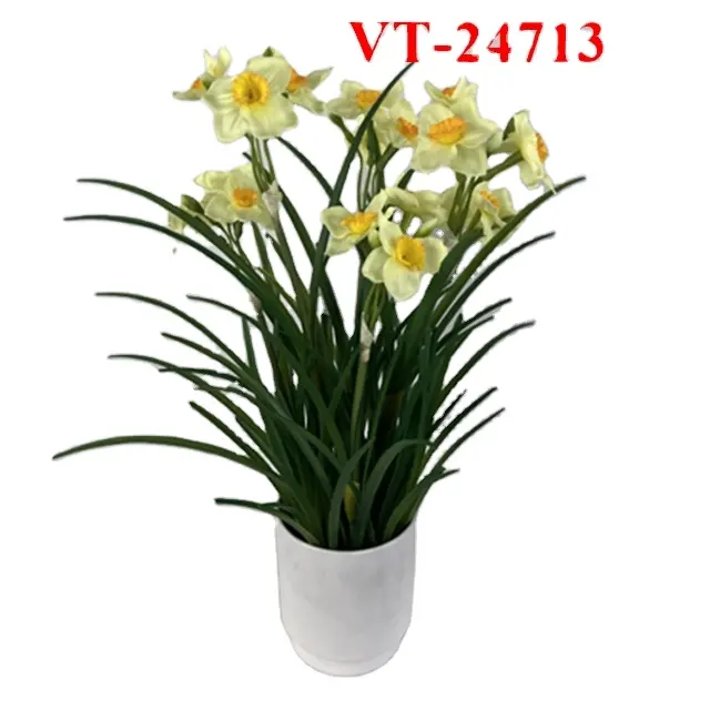 2024 NEWEST POLYESTER ARTIFICIAL REAL TOUCH DAFFODIL POT