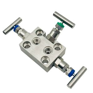 工場直販 SS316 14mm一体型三弁アセンブリ マニホールドバルブ 計器用バルブ 汎用 - Product Image 2