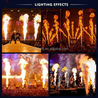 Machine à jets de flamme DMX à cinq têtes, projecteur blanc chaud, effets de scène pour événements, en fer, contrôlée par DMX512