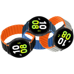 Chungming moda aspecto único Premium silicona potente pulsera magnética cinturón para Samsung Galaxy Watch 20mm 22mm - Product Image 3