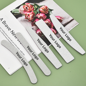 Lyder Zebra Gray 80/100/120/150/180/240/320 Grit Mini Nail File Personalized Wholesale Diamond Shape Abrasive with Custom Logo