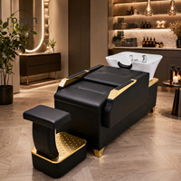 Unité de lavage électrique JOXIN avec coque en fibre de verre, fauteuil de salon inclinable, mousse haute densité et plateforme pour les pieds en acier inoxydable