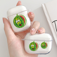 Luxe 4 étui pour filles femmes fruits visage souriant clair doux antichoc protecteur matériau TPU