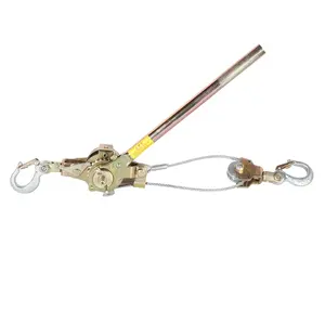 Calidad superior 0,5 1 2 3 Ton Come Along Hand Puller Trinquete Cable de cuerda de alambre Extractor de cuerda de alambre