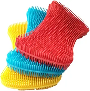 Kitchen Sponge super durable eco friendly multipurpose food-grade silicone dish washing cleaning sponges rubber