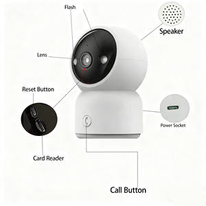 Telecamera <span class=keywords><strong>IP</strong></span> WiFi da Interno Minlang 2MP con Sensore CMOS, Telecamera di Sicurezza Wireless Pan-Tilt per Casa con Rilevamento Umano e Visione Notturna a Colori - Product Image 2