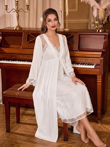 Camisola Islâmica de Cetim Macio, Moda do Oriente Médio, Vestido Casual para Dormir Feminino - Product Image 3
