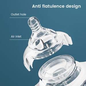 Wide Neck Borosilicate <strong>Glass</strong> Baby <strong>Bottle</strong> Wholesale BPA Free <strong>Bottle</strong> Baby <strong>Feeding</strong> <strong>Bottle</strong> - Product Image 5