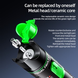 800mAh type-c charging <strong>fiber</strong> optic green/red <strong>Light</strong> <strong>Tester</strong> Pen 15/30mw Laser Visual Fault Locator SC Connector FTTH Cable Testing - Product Image 6
