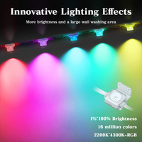 Vente en gros 24V RVB LED avant-toit lumières IP67 étanche intelligent pour Bluetooth contrôle haute luminosité permanente lumière de Noël extérieure