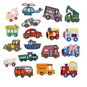 Moda Corea estilo transporte vehículo autoadhesivo bordado decorativo Diy parches pegatinas para bolsa sombrero ropa - Product Image 1
