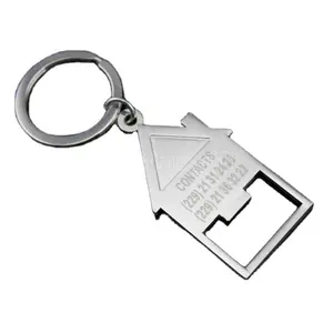 house laser logo keychain bottle opener