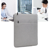 Housse pour ordinateur portable MKW3134 avec logo personnalisé, en nylon imperméable, 15 pouces, légère, avec plusieurs poches, sac portable pour ordinateur portable