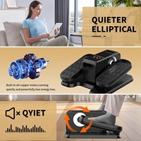 Mini Elliptique Électrique pour la Maison, Appareil d'Exercice de Bureau avec Écran LED, Matériau ABS, Résistance Magnétique, Charge Maximale 500 Livres